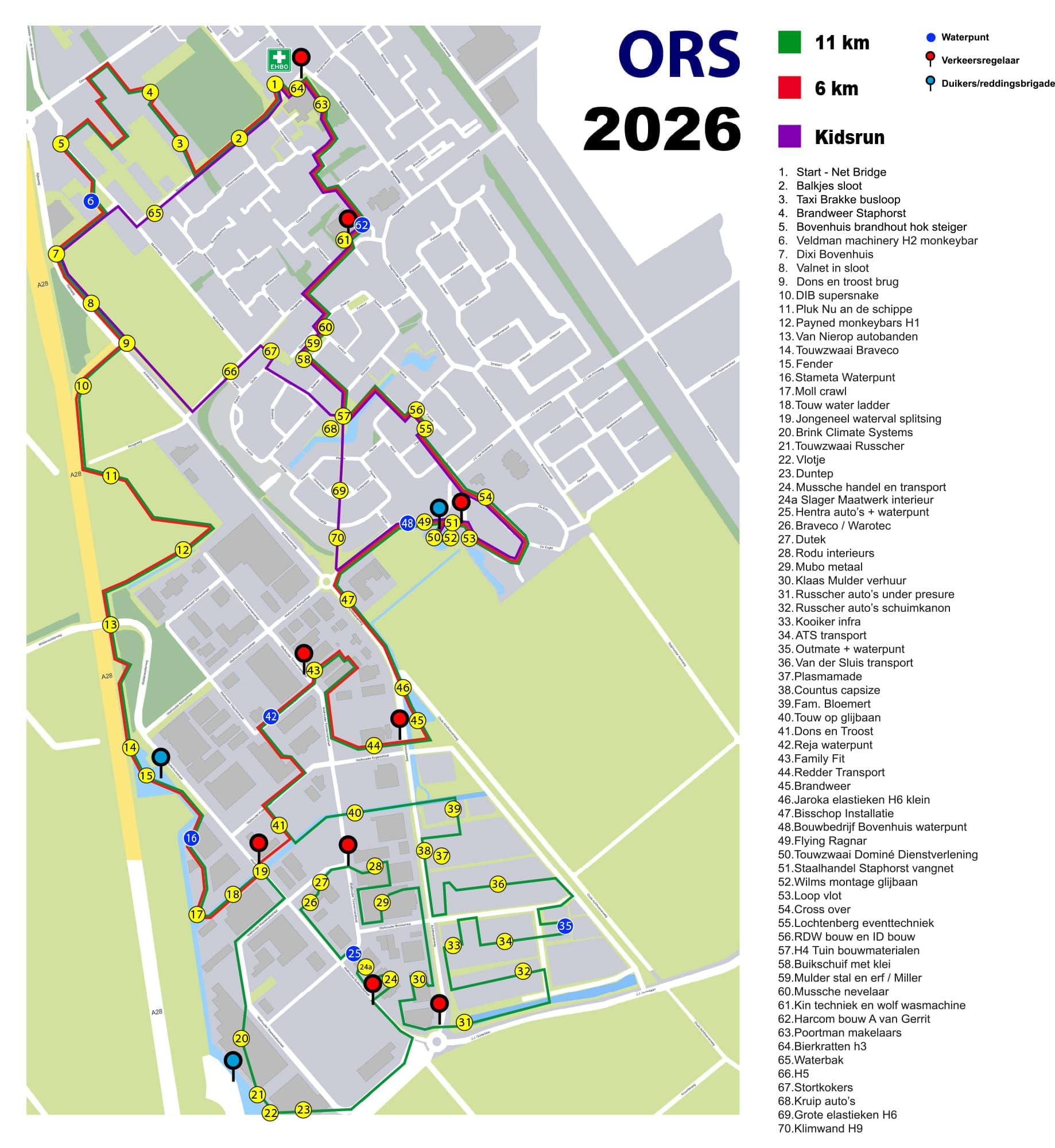 Route Obstacle Run Staphorst 2026